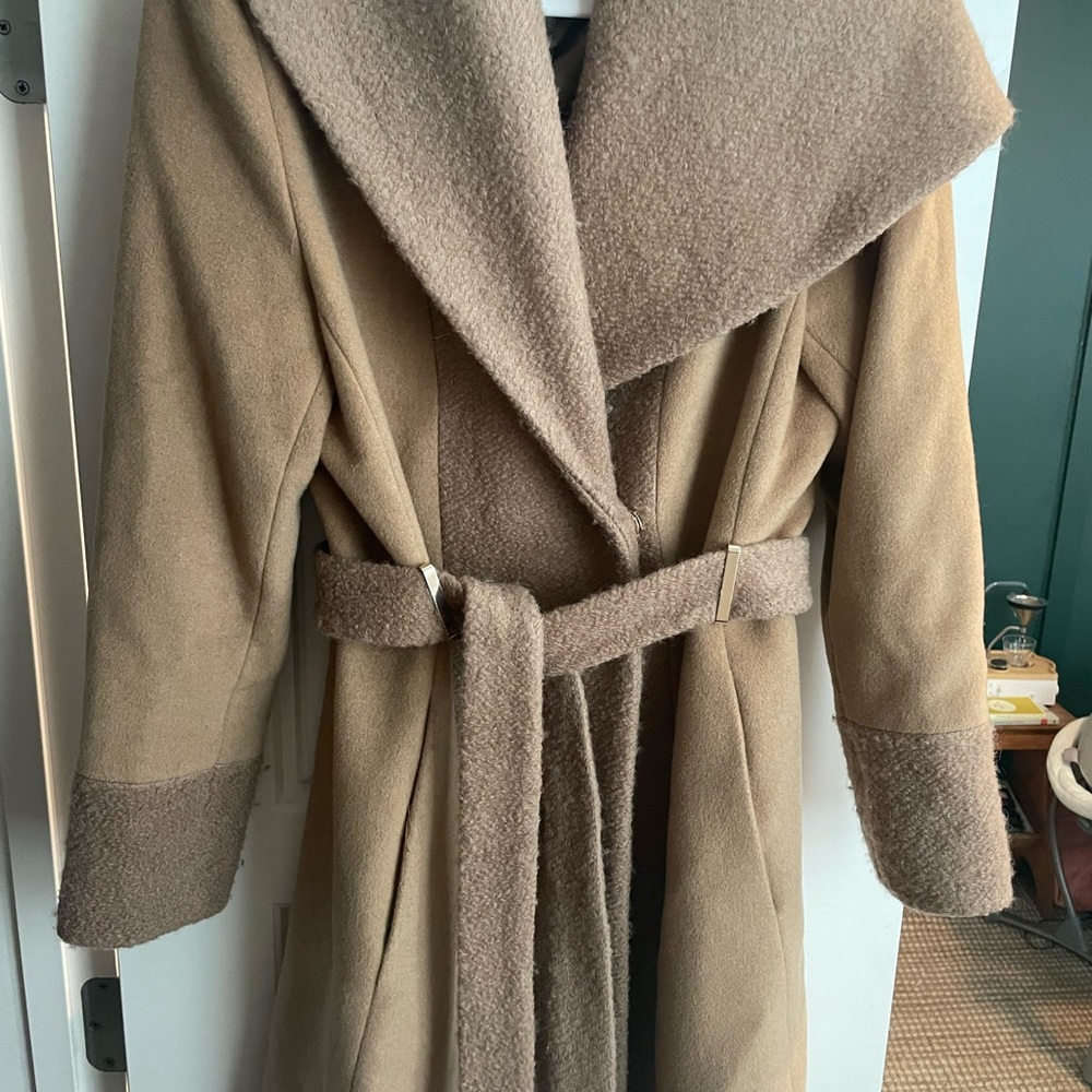 Calvin Klein Camel Wrap Coat
